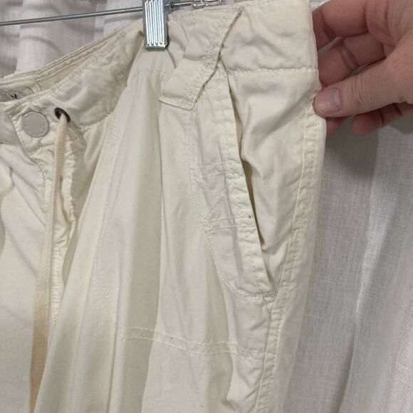 American Eagle cream cargo capris pedal pushers Y2K 90s vintage inspired size 14 - Picture 7 of 8